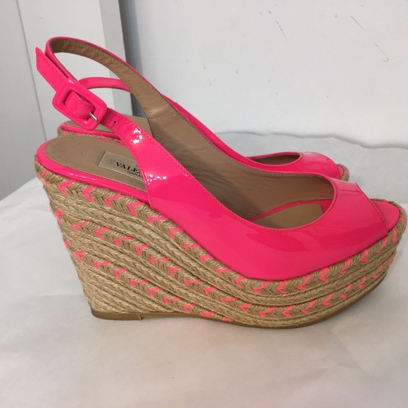 Valentino Garavani Pink Wedge Sandals size 36 - Picture 13 of 13